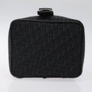 Christian Dior Trotter Canvas Vanity Pouch Black Silver Auth bs25322-5