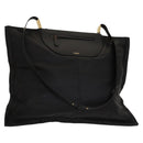 BURBERRY Shoulder Bag Leather Black Gold Auth bs25324-1