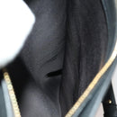 BURBERRY Shoulder Bag Leather Black Gold Auth bs25324-17