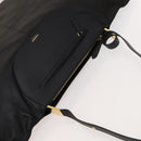 BURBERRY Shoulder Bag Leather Black Gold Auth bs25324-6