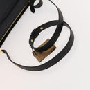 BURBERRY Shoulder Bag Leather Black Gold Auth bs25324-7