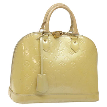 LOUIS VUITTON Monogram Vernis Alma PM Hand Bag Broncorail M91445 LV Auth bs25326