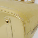 LOUIS VUITTON Monogram Vernis Alma PM Hand Bag Broncorail M91445 LV Auth bs25326-10