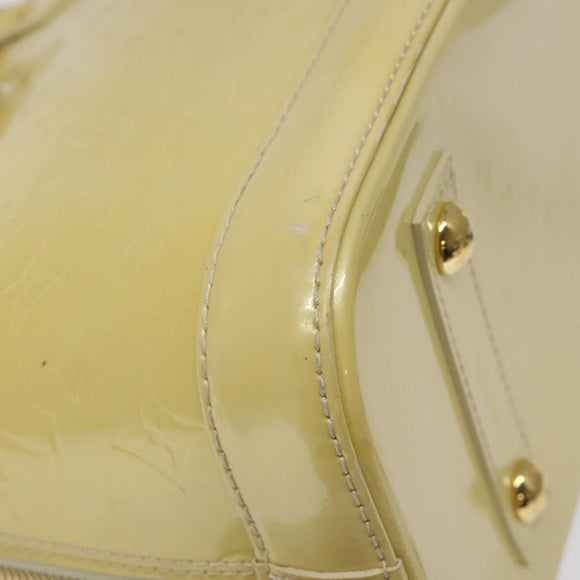 LOUIS VUITTON Monogram Vernis Alma PM Hand Bag Broncorail M91445 LV Auth bs25326