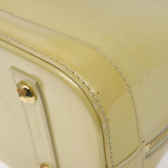 LOUIS VUITTON Monogram Vernis Alma PM Hand Bag Broncorail M91445 LV Auth bs25326