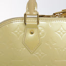 LOUIS VUITTON Monogram Vernis Alma PM Hand Bag Broncorail M91445 LV Auth bs25326-15