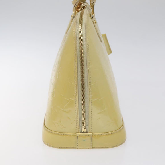 LOUIS VUITTON Monogram Vernis Alma PM Hand Bag Broncorail M91445 LV Auth bs25326