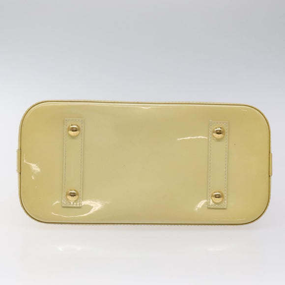 LOUIS VUITTON Monogram Vernis Alma PM Hand Bag Broncorail M91445 LV Auth bs25326