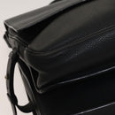 LOUIS VUITTON Naxos Stelios Shoulder Bag Leather Black M94205 LV Auth bs25333-14