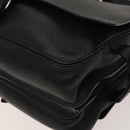 LOUIS VUITTON Naxos Stelios Shoulder Bag Leather Black M94205 LV Auth bs25333-15