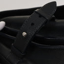 LOUIS VUITTON Naxos Stelios Shoulder Bag Leather Black M94205 LV Auth bs25333-17