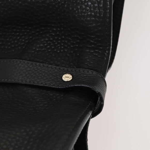 LOUIS VUITTON Naxos Stelios Shoulder Bag Leather Black M94205 LV Auth bs25333