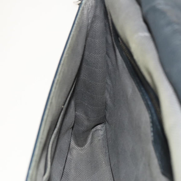 LOUIS VUITTON Naxos Stelios Shoulder Bag Leather Black M94205 LV Auth bs25333