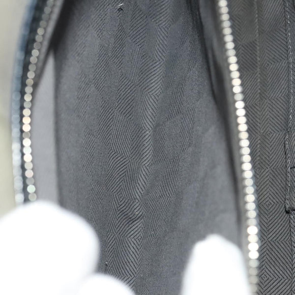 LOUIS VUITTON Naxos Stelios Shoulder Bag Leather Black M94205 LV Auth bs25333