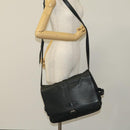 LOUIS VUITTON Naxos Stelios Shoulder Bag Leather Black M94205 LV Auth bs25333-27