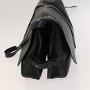 LOUIS VUITTON Naxos Stelios Shoulder Bag Leather Black M94205 LV Auth bs25333-4