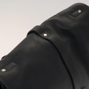 LOUIS VUITTON Naxos Stelios Shoulder Bag Leather Black M94205 LV Auth bs25333-6