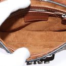 Christian Dior D FENCE Shoulder Bag Leather Brown Auth bs25342-10