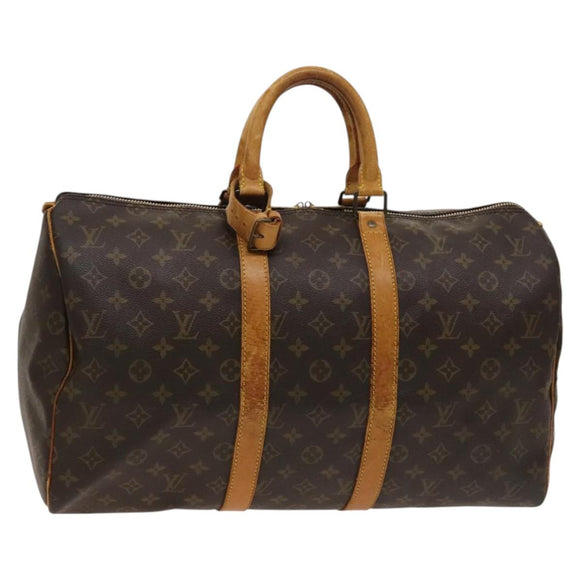 LOUIS VUITTON Monogram Keepall 45 Boston Bag M41428 LV Auth bs25353