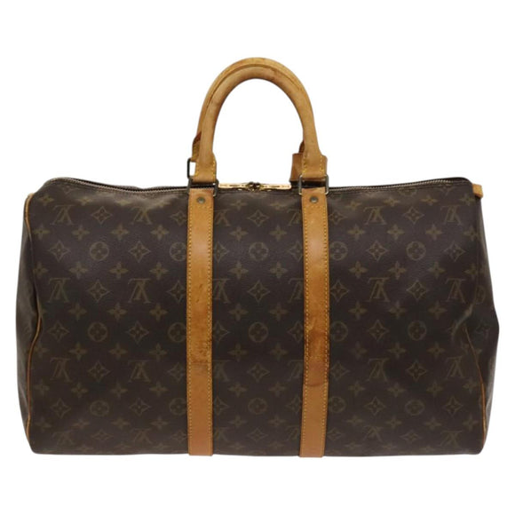 LOUIS VUITTON Monogram Keepall 45 Boston Bag M41428 LV Auth bs25353