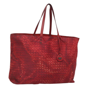 BOTTEGA VENETA Tote Bag Nylon Red Auth bs25362