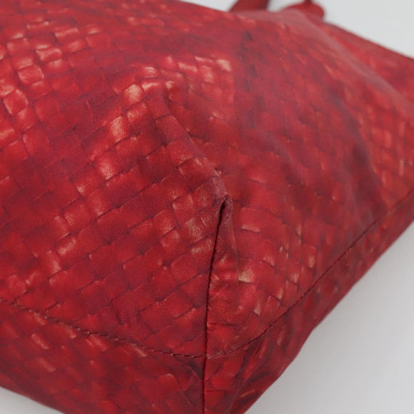 BOTTEGA VENETA Tote Bag Nylon Red Auth bs25362