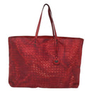 BOTTEGA VENETA Tote Bag Nylon Red Auth bs25362-13