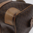 CELINE Macadam Canvas Hand Bag PVC Leather Brown Gold Auth bs25372-10