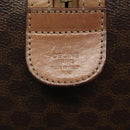 CELINE Macadam Canvas Hand Bag PVC Leather Brown Gold Auth bs25372-14