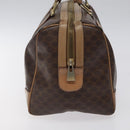 CELINE Macadam Canvas Hand Bag PVC Leather Brown Gold Auth bs25372-4