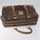 CELINE Macadam Canvas Hand Bag PVC Leather Brown Gold Auth bs25372-6