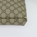 GUCCI GG Supreme Shoulder Bag PVC Beige Gold 223666 Auth bs25373-11