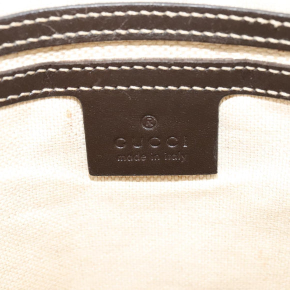 GUCCI GG Supreme Shoulder Bag PVC Beige Gold 223666 Auth bs25373