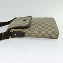GUCCI GG Supreme Shoulder Bag PVC Beige Gold 223666 Auth bs25373-4