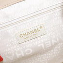 CHANEL Hand Bag Canvas Beige CC Auth bs25378-18