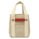 CHANEL Hand Bag Canvas Beige CC Auth bs25378-13