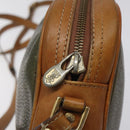 CELINE Shoulder Bag Leather Khaki Gold Auth bs25384-10