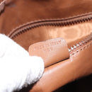 CELINE Shoulder Bag Leather Khaki Gold Auth bs25384-12