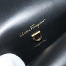 Salvatore Ferragamo Gancini Backpack PVC Leather Beige Gold Auth bs25390-16