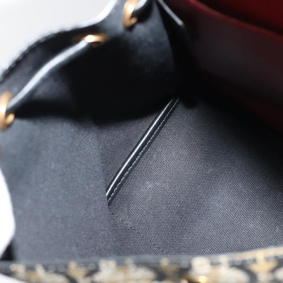 Salvatore Ferragamo Gancini Backpack PVC Leather Beige Gold Auth bs25390