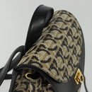 Salvatore Ferragamo Gancini Backpack PVC Leather Beige Gold Auth bs25390-6