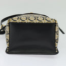 Salvatore Ferragamo Gancini Backpack PVC Leather Beige Gold Auth bs25390-9