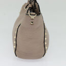VALENTINO Studs Hand Bag Leather 2way Pink Auth bs25402-5