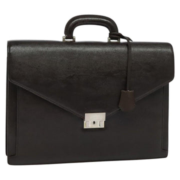 BURBERRY Business Bag Leather Brown Auth bs25430