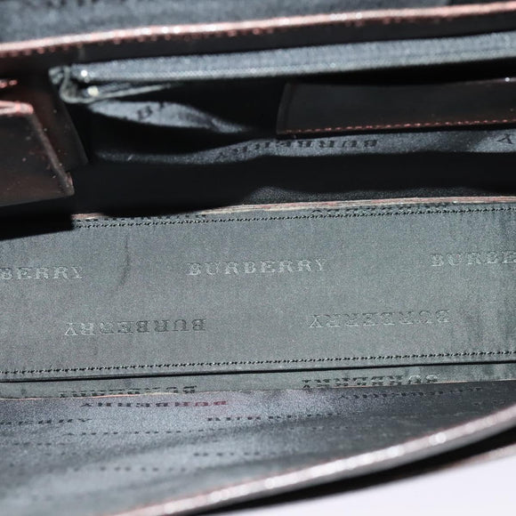 BURBERRY Business Bag Leather Brown Auth bs25430