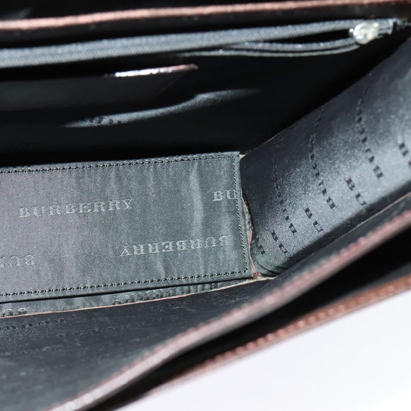 BURBERRY Business Bag Leather Brown Auth bs25430