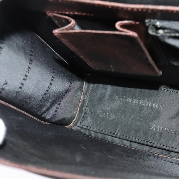 BURBERRY Business Bag Leather Brown Auth bs25430