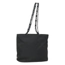 PRADA Chain Shoulder Bag Nylon Black Auth bs25437-1