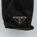 PRADA Chain Shoulder Bag Nylon Black Auth bs25437-17