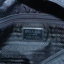 PRADA Chain Shoulder Bag Nylon Black Auth bs25437-18